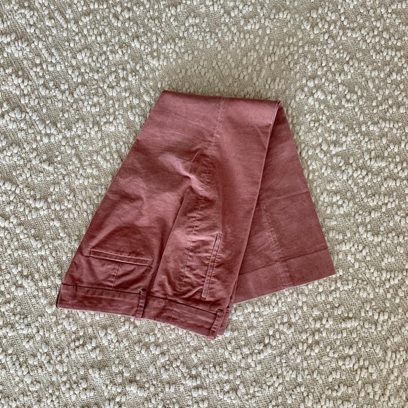 J. Crew Light Mauve Corduroy Cropped Pants - Picture 1 of 6